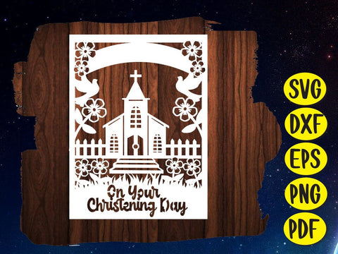 Easter Christianity Church Paper cat Card SVG Johan Ru designs 