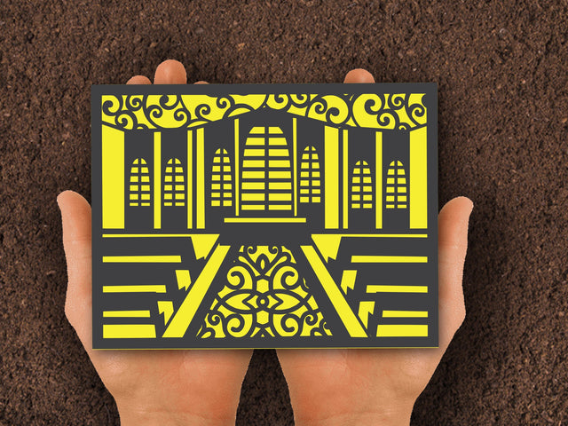 Easter Christianity Church Paper cat Card SVG Johan Ru designs 