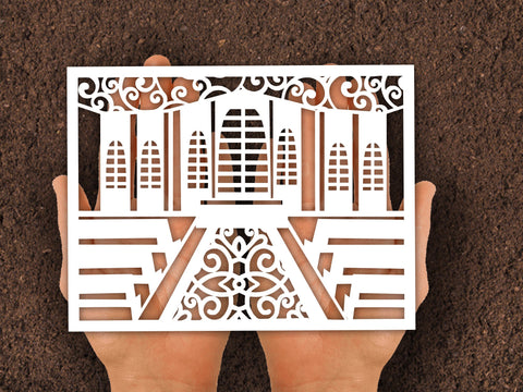 Easter Christianity Church Paper cat Card SVG Johan Ru designs 