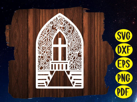 Easter Christianity Church Paper cat Card SVG Johan Ru designs 