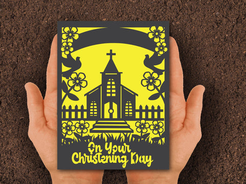 Easter Christianity Church Paper cat Card SVG Johan Ru designs 