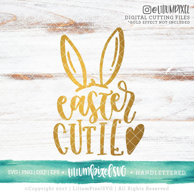 Easter Cutie With Bunny Ears SVG Lilium Pixel SVG 