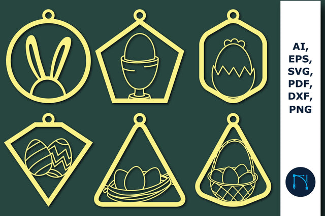 Easter Day Earring SVG Laser Cut Bundle SVG MD JOYNAL ABDIN 