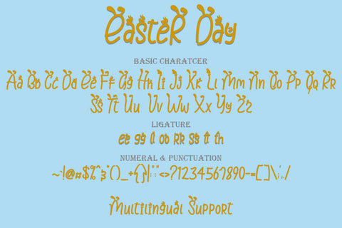 Easter Day Font Prasetya Letter 