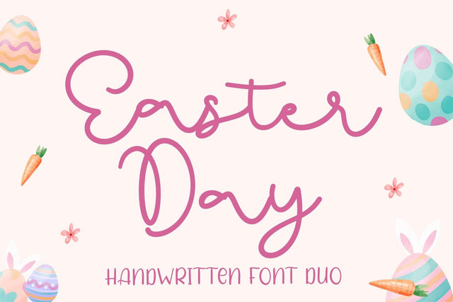 Easter day - Handwritten font duo Font letterbeary 