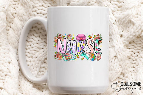 Easter Day Nurse PNG Sublimation Sublimation Owlsome.Designs 