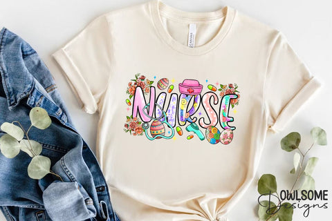 Easter Day Nurse PNG Sublimation Sublimation Owlsome.Designs 