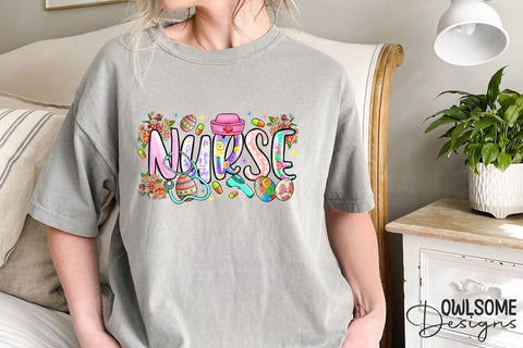 Easter Day Nurse PNG Sublimation Sublimation Owlsome.Designs 