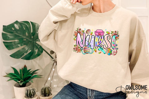 Easter Day Nurse PNG Sublimation Sublimation Owlsome.Designs 