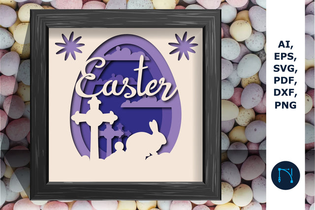 Easter Day Shadow/light Box 3d SVG SVG MD JOYNAL ABDIN 