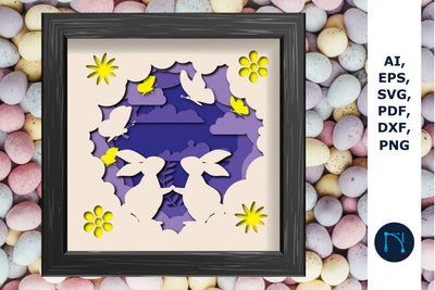 Easter Day Shadow/light Box 3d SVG SVG MD JOYNAL ABDIN 