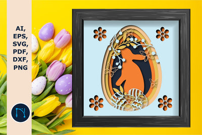 Easter Day Shadow/light Box layer SVG SVG MD JOYNAL ABDIN 