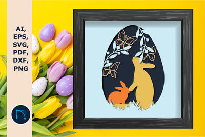 Easter Day Shadow/light Box layer SVG SVG MD JOYNAL ABDIN 