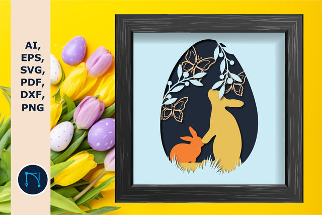 Easter Day Shadow/light Box layer SVG SVG MD JOYNAL ABDIN 