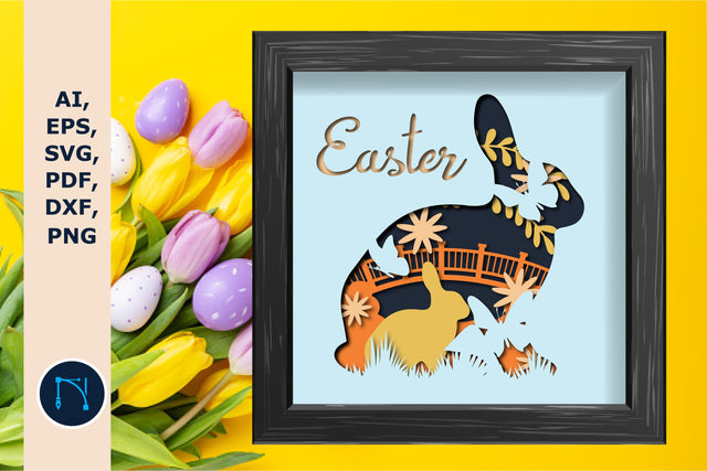Easter Day Shadow/light Box layer SVG SVG MD JOYNAL ABDIN 