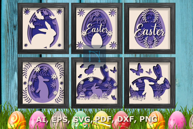 Easter Day Shadow/light Box SVG bundle SVG MD JOYNAL ABDIN 