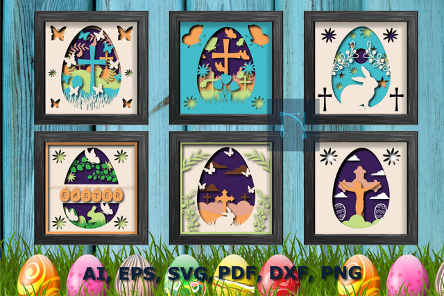 Easter Day Shadow/light Box SVG bundle SVG MD JOYNAL ABDIN 