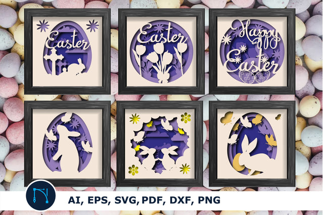 Easter Day Shadow/light Box SVG bundle SVG MD JOYNAL ABDIN 