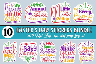 Easter Day Stickers Bundle,Easter SVG, Easter SVG Bundle, SVG designmaster24 