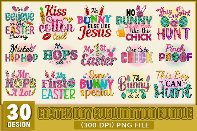 Easter Day Sublimation Bundle, Funny Easter Day Sublimation SVG Shetara Begum 