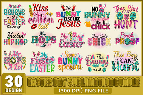 Easter Day Sublimation Bundle, Funny Easter Day Sublimation SVG Shetara Begum 