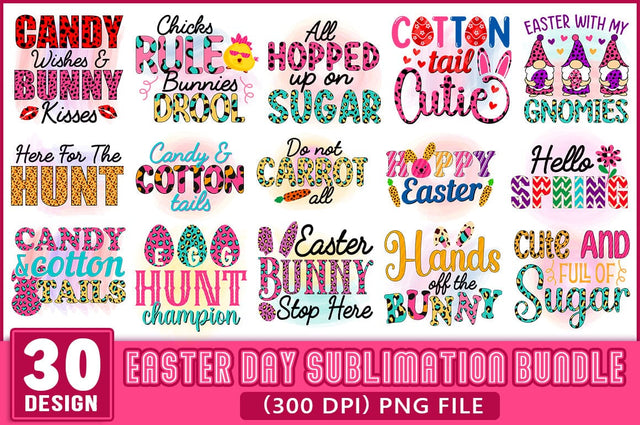 Easter Day Sublimation Bundle, Happy Easter Day Sublimation SVG Shetara Begum 
