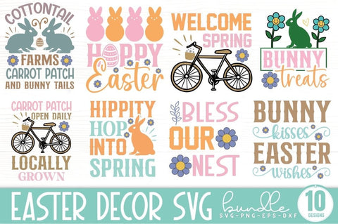 Easter Decor SVG bundle, Happy Easter SVG Bundle SVG DESIGNISTIC 