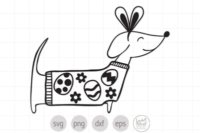 Easter Dog SVG, Dachshund SVG, Easter SVG for kids SVG Lynda M Metcalf 