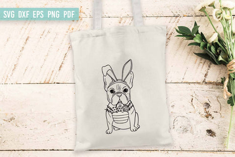 Easter Dog SVG | French Bulldog SVG | Dog with rabbit ears SVG Irina Ostapenko 
