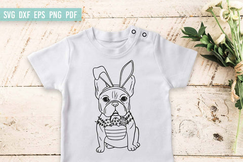 Easter Dog SVG | French Bulldog SVG | Dog with rabbit ears SVG Irina Ostapenko 
