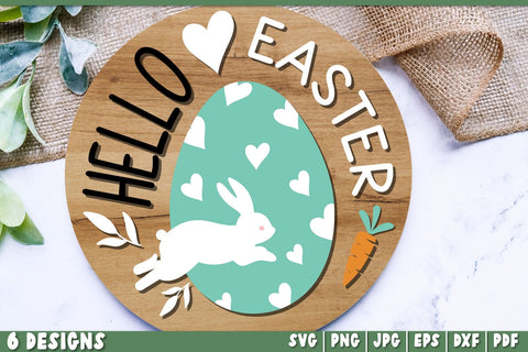 Easter Door Round Signs Bundle | Easter Bundle SVG SVG TatiStudio 