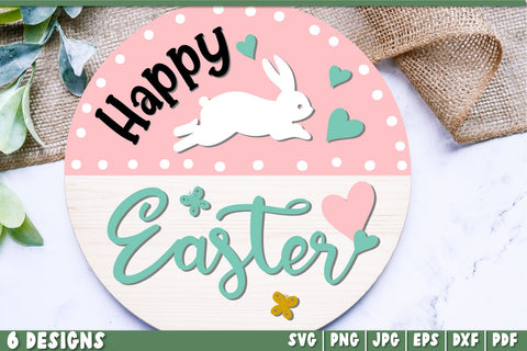 Easter Door Round Signs Bundle | Easter Bundle SVG SVG TatiStudio 
