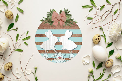 Easter Door Round Signs PNG Bundle SVG Regulrcrative 