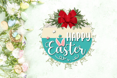 Easter Door Round Signs PNG Bundle SVG Regulrcrative 