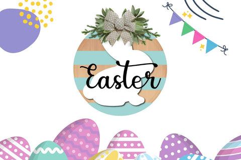 Easter Door Sign Svg Bundle SVG Regulrcrative 
