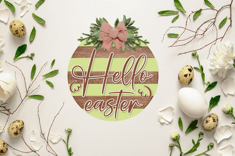 Easter Door Sign Svg Bundle SVG Regulrcrative 