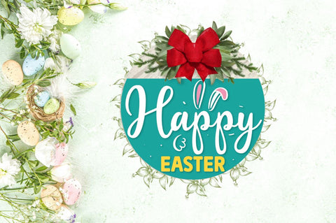 Easter Door Sign Svg Bundle SVG Regulrcrative 