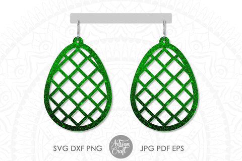 Easter earring SVG, Easter eggs earring SVG SVG Artisan Craft SVG 