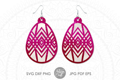 Easter earrings, Easter egg earrings SVG Artisan Craft SVG 