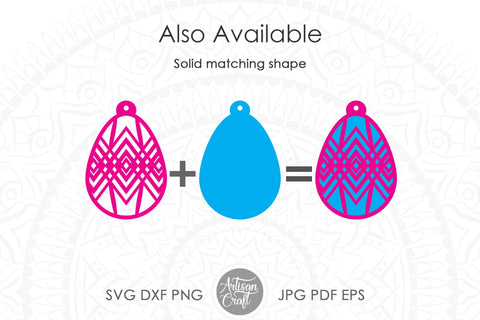 Easter earrings, Easter egg earrings SVG Artisan Craft SVG 