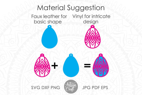 Easter earrings, Easter egg earrings SVG Artisan Craft SVG 