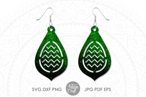 Easter earrings SVG showing Easter eggs SVG Artisan Craft SVG 