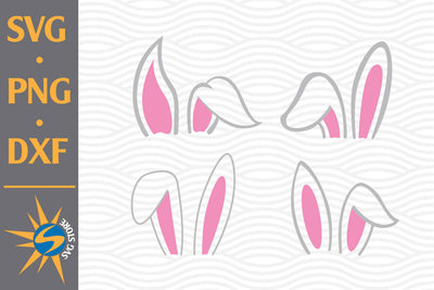Easter Ears SVG, PNG, DXF Digital Files Include SVG SVGStoreShop 