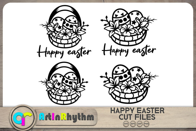 Easter egg basket svg bundle SVG Artinrhythm shop 