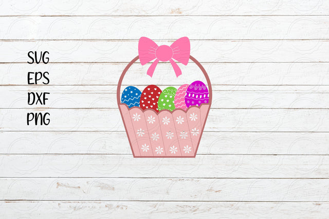 Easter Egg Basket svg, Easter SVG SVG SmmrDesign 