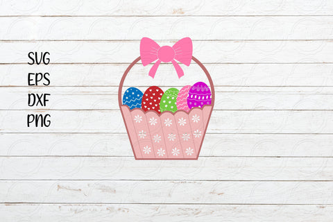 Easter Egg Basket svg, Easter SVG SVG SmmrDesign 