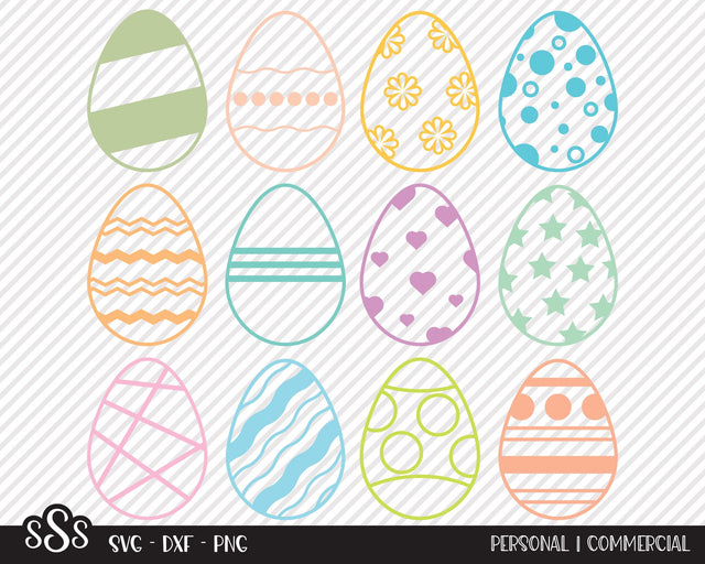 Easter Egg Bundle | Easter SVG SVG Texas Southern Cuts 
