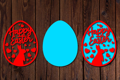 easter egg, cut file svg dxf png sublim - So Fontsy