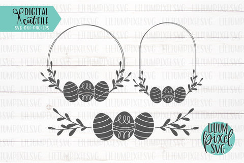 Easter Egg Frames Mini Bundle SVG Lilium Pixel SVG 