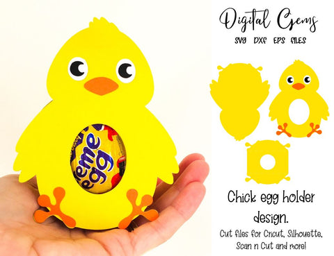 Easter egg holder designs, Owl, Chick, Unicorn, and Sloth SVG / DXF / EPS files SVG Digital Gems 